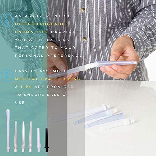 Medisential Enema Kit - Suitable for Coffee, Water and Gerson Therapy - Stain...