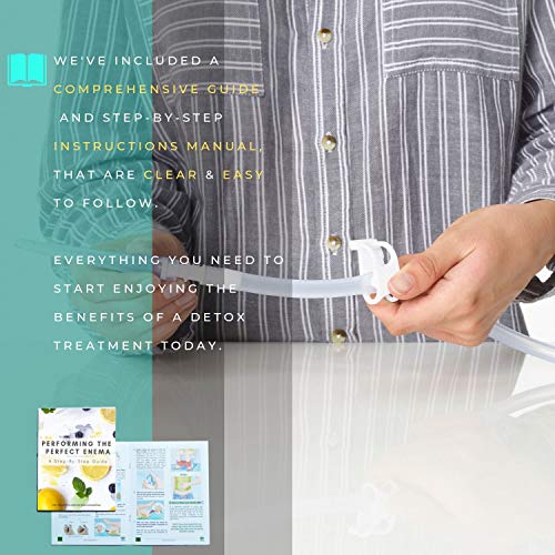 Medisential Enema Kit - Suitable for Coffee, Water and Gerson Therapy - Stain...