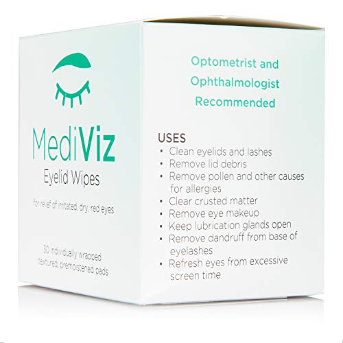 MediViz Eyelid Wipes Help You Avoid Crusty Eyelashes, Eyelid Bumps, Itchy eye...