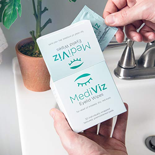 MediViz Eyelid Wipes Help You Avoid Crusty Eyelashes, Eyelid Bumps, Itchy eye...