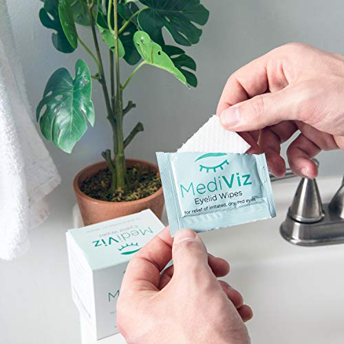 MediViz Eyelid Wipes Help You Avoid Crusty Eyelashes, Eyelid Bumps, Itchy eye...