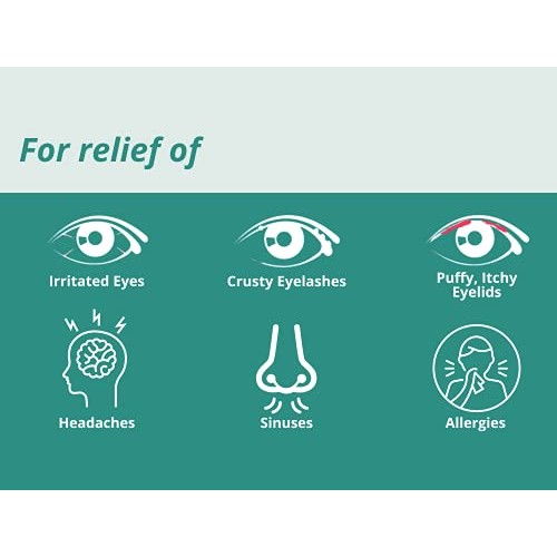 Mediviz Warm Compress Eye Mask - Moist Heat Compress for Irritated Eyes and E...