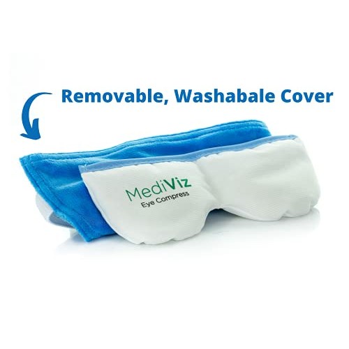 Mediviz Warm Compress Eye Mask - Moist Heat Compress for Irritated Eyes and E...