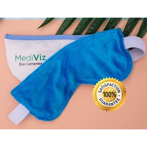 Mediviz Warm Compress Eye Mask - Moist Heat Compress for Irritated Eyes and E...