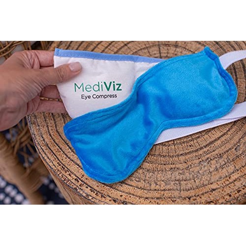 Mediviz Warm Compress Eye Mask - Moist Heat Compress for Irritated Eyes and E...