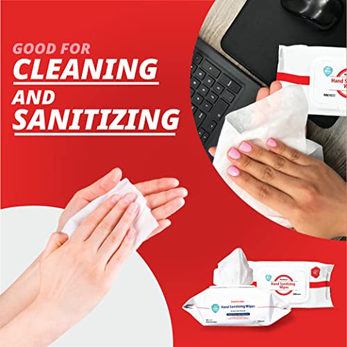 MEDIWIPER Hand Sanitizer Wipes (20ct) Hypoallergenic Hand Wipes (200CT 1PK)