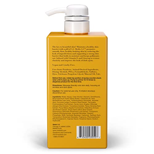 Medix 5.5 Vitamin C Lotion Cream w/Turmeric For Face & Body. Anti-Aging Firmi...