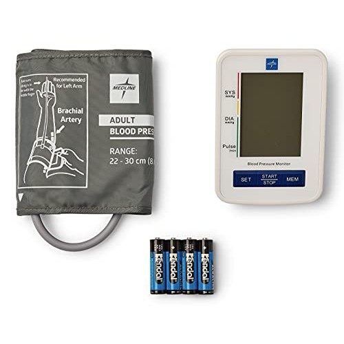 Medline Automatic Digital Blood Pressure Monitor with Standard Adult Cuff for...