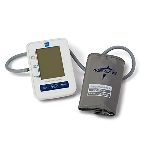 Medline Automatic Digital Blood Pressure Monitor with Standard Adult Cuff for...