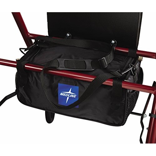 Medline Freedom Mobility Lightweight Folding Aluminum Rollator Walker with 6-...