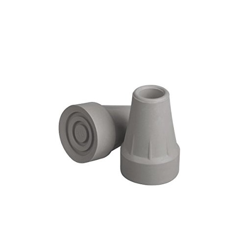 Medline G00842 Guardian 7/8" Super Crutch Tip, Gray (Pack of 8)