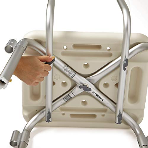 Medline Shower Chair Bath Seat with Padded Armrests and Back, Great for Batht...