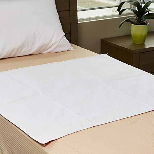Medline Softnit 300 Washable Underpads, Pack of 4 Large Bed Pads, 34" x 36", ...