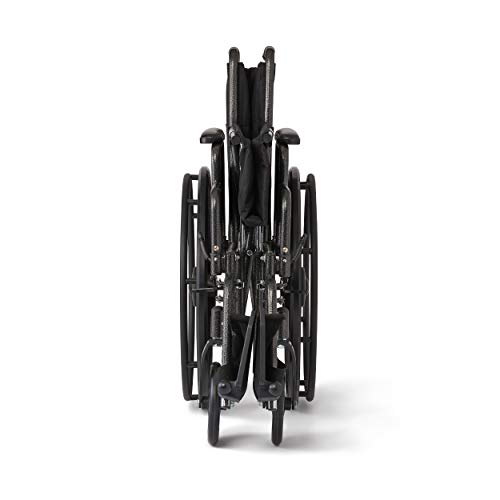 Medline Strong and Sturdy Wheelchair with Desk-Length Arms and Swing-Away Leg...