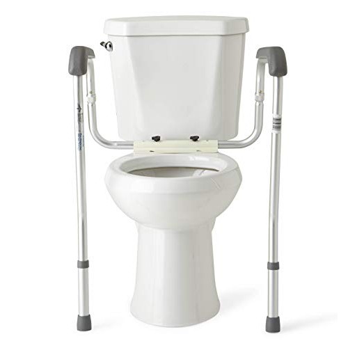Medline Toilet Safety Rails, Safety Frame for Toilet with Easy Installation, ...