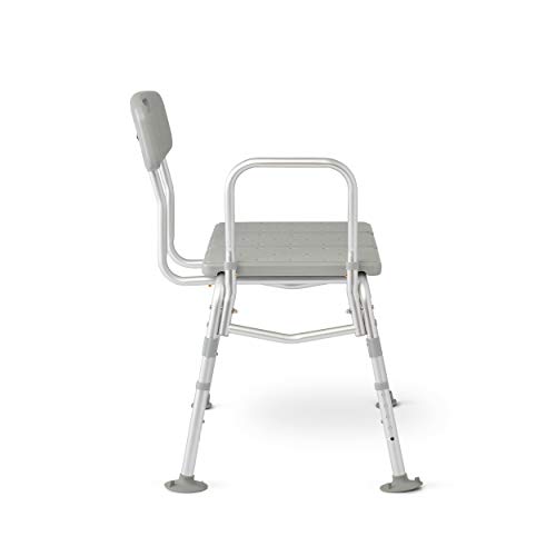 Medline Transfer Bench for Bathtub, for Use as a Bath Chair or Shower Seat, D...