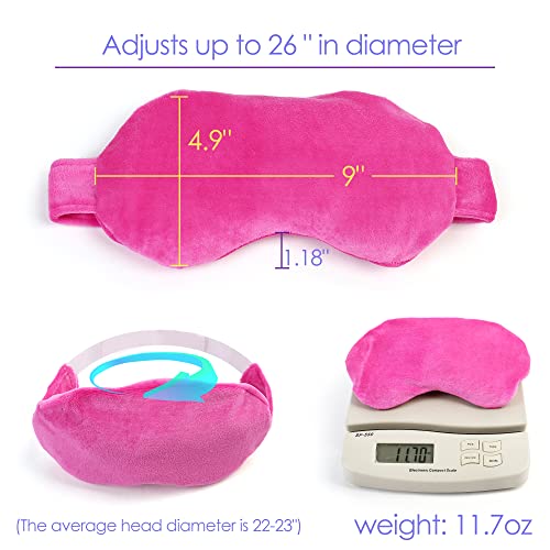 MEDLOT Weighted Eye Mask for Sleeping, Hot Cold Compression Eye Pillow with A...