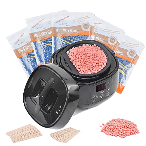 Medog Waxing Kit Wax Warmer For Hair Removal with Beans Wax Warmer Kit Women ...