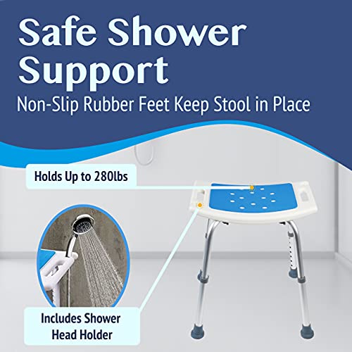 Medokare Shower Seat for Inside Shower - Bath Stool, Medical Shower Chairs fo...