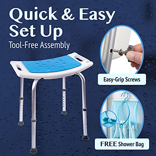Medokare Shower Seat for Inside Shower - Bath Stool, Medical Shower Chairs fo...