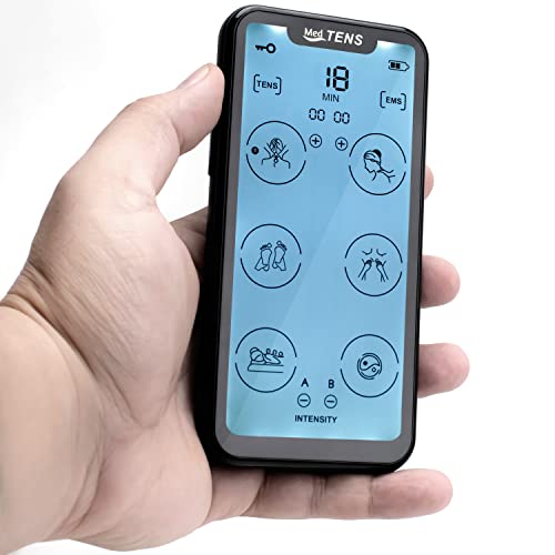 MedTens Tens Unit EMS Muscle Stimulator Touchscreen Rechargeable Tens Machine...