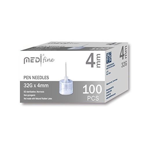 MedtFine Insulin Pen Needles (32G 4mm)