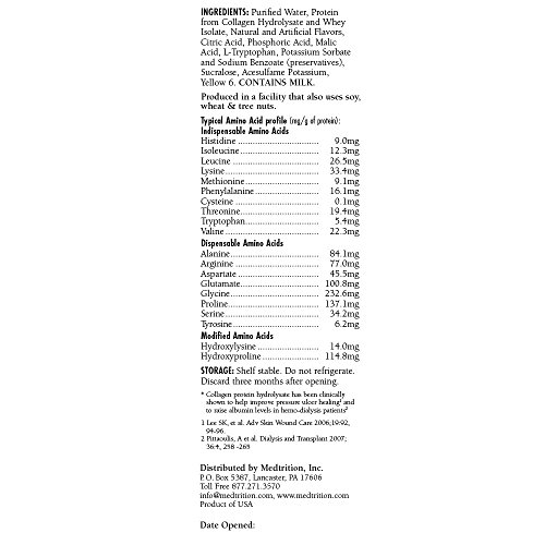 Liquid Collagen Peptides Type I, III 15 Grams Protein per Oz. |Prosource NoCa...
