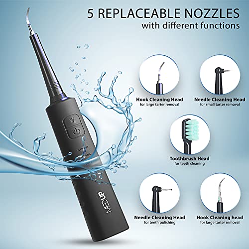 Plaque Remover for Teeth – Ultrasonic Tooth Cleaner, Teeth Cleaning Kit Inclu...