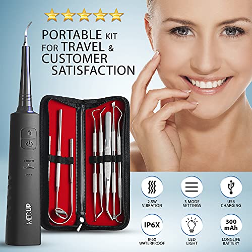 Plaque Remover for Teeth – Ultrasonic Tooth Cleaner, Teeth Cleaning Kit Inclu...