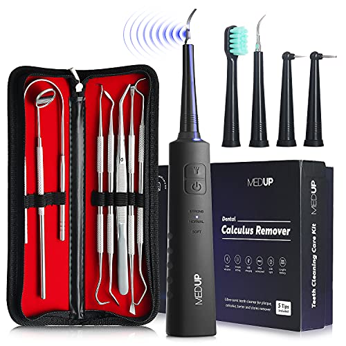Plaque Remover for Teeth – Ultrasonic Tooth Cleaner, Teeth Cleaning Kit Inclu...
