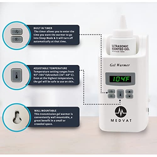 Medvat Wall Mountable Lotion Warmer Machine Massage Oil Warmer Lube Warmer- M...