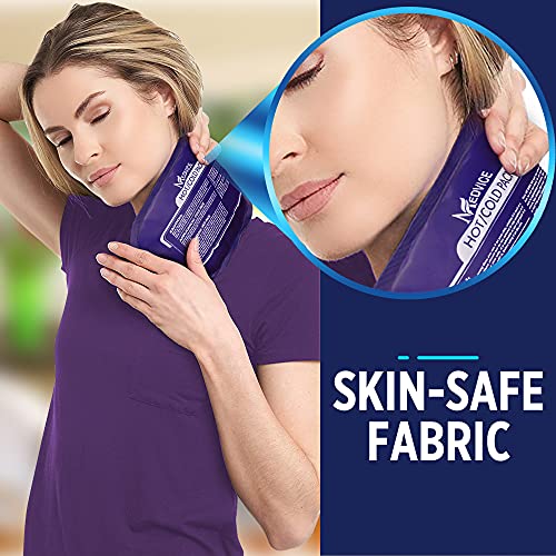 Medvice 2 Reusable Hot and Cold Ice Packs for Injuries, Joint Pain, Muscle So...