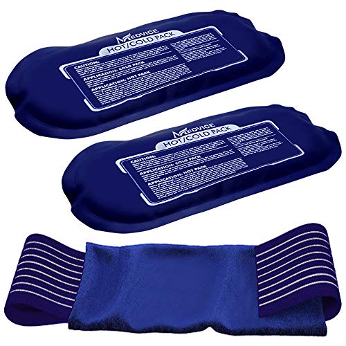 Medvice 2 Reusable Hot and Cold Ice Packs for Injuries, Joint Pain, Muscle So...