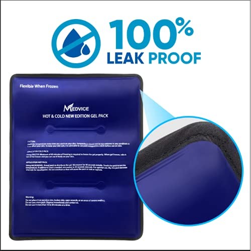 Medvice Ice Pack for Injuries Reusable - for Hip, Shoulder, Knee, Back - Hot ...