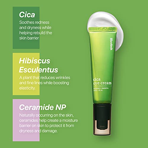 Cica Eye Cream for Dark Circles and Puffiness, Anti Aging, Wrinkles, Korean 1oz
