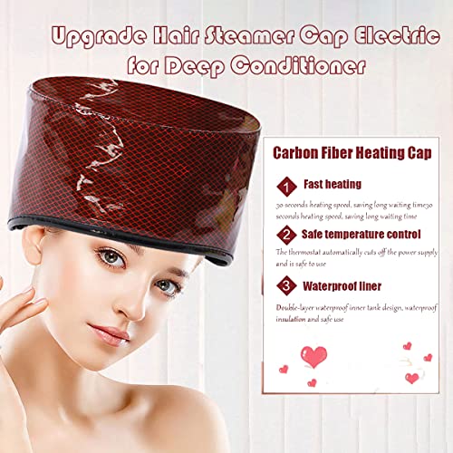 Upgrade Hair Steamer Cap Electric for Deep Conditioner Hair Dye - MeeShirer T...