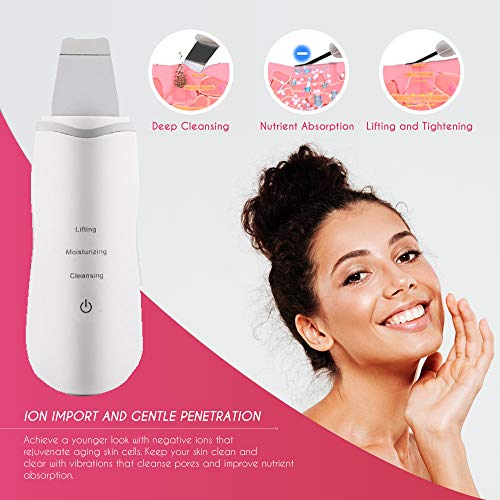 Meeteasy Original Electric Skin Scrubber - Blackhead Remover - Comedone Extra...