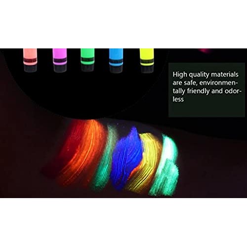 MeeTHan Halloween UV Glow Blacklight Face Lip Body Paint Day Night Stage Club...