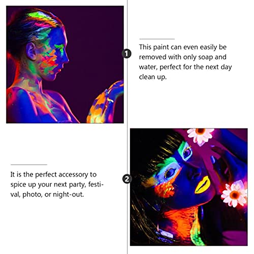 MeeTHan Halloween UV Glow Blacklight Face Lip Body Paint Day Night Stage Club...