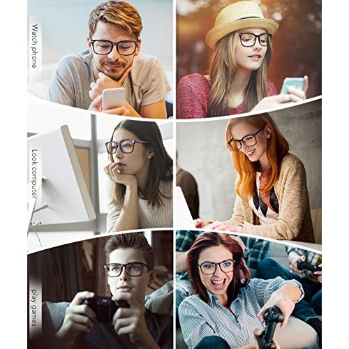 MEETSUN Blue Light Blocking Glasses, Anti Eye Strain Headache (Sleep Better),...