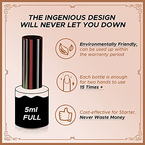 MEFA Gel Nail Polish Set 20+3 Pcs with Gift Box, Soak Off Nude Gray Brown Gli...