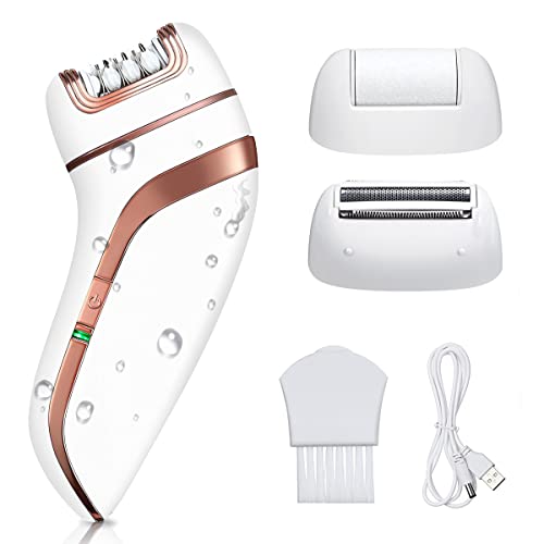 Mefor 3 in 1 Electric Shaver for Women, Epilator Hair Remover Cordless Includ...