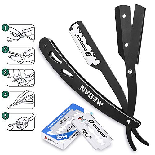 Megan beard shaping tool include Professional Straight Edge Razor & beard sha...