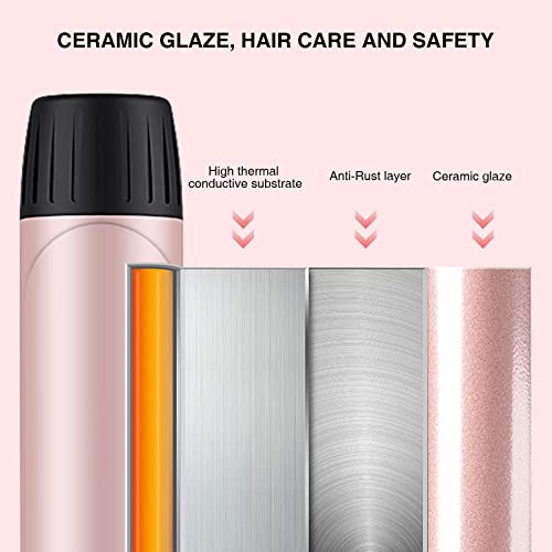 MegaWise Pro 1.5 inch Ceramic Hair Curling Iron, 20s PTC Fast Heating Tech, A...