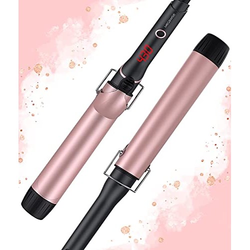MegaWise Pro 1.5 inch Ceramic Hair Curling Iron, 20s PTC Fast Heating Tech, A...
