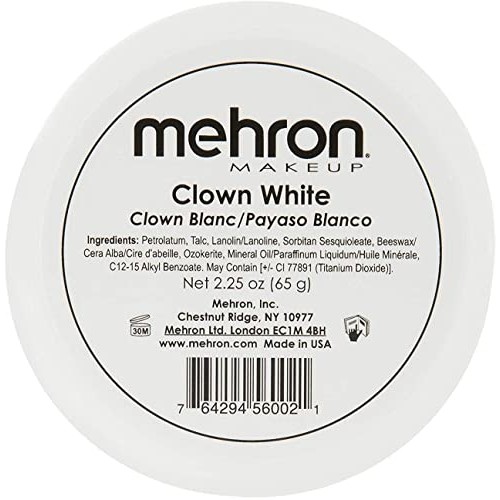 Mehron Makeup Clown White Professional Makeup (2.25 oz)