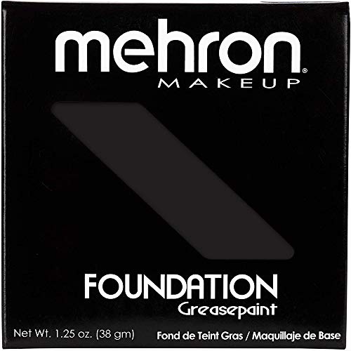 Mehron Makeup Foundation Greasepaint (1.25 oz) (BLACK)