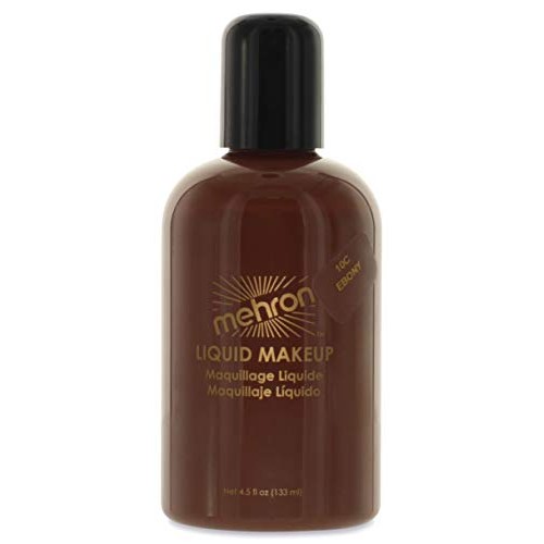 Mehron Makeup Liquid Face & Body Paint (4.5 ounce) (Ebony)