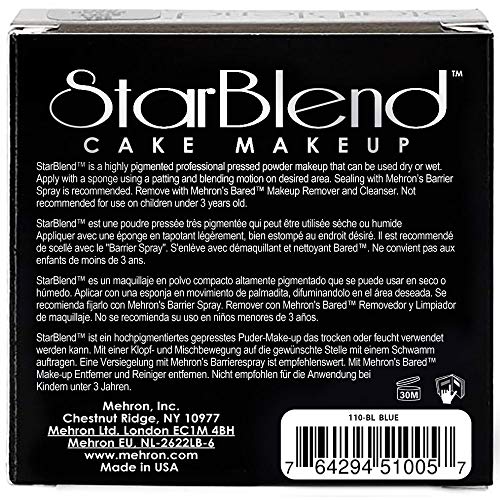 Mehron Makeup StarBlend Cake (2 oz) (Blue)