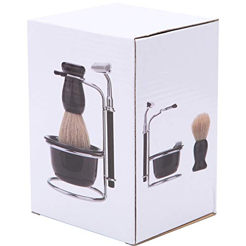 MEICOLY 5 in 1 Shaving Kits for Men Set，Badger Stainless Steel Stand Holder,...